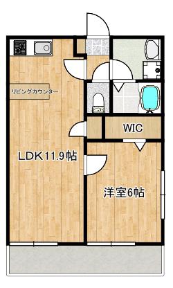コーラルハイツ(1LDK/2階)の間取り写真
