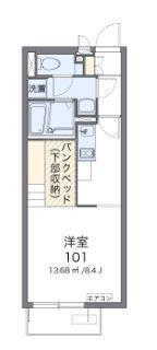 ミランダヒールコートII(ワンルーム/2階)の間取り写真