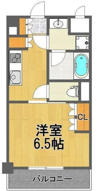 デュオステージ狛江(1K/2階)の間取り写真