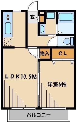 FAIRY FOREST HOUSEII(1LDK/2階)の間取り写真
