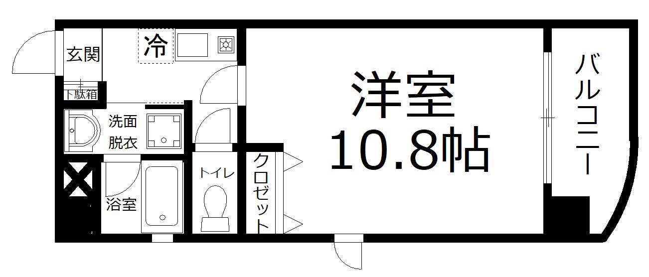 I&Iマンション(1K/1階)の間取り写真