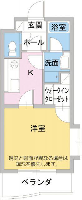 スタジオ・ア・レーズ(1K/2階)の間取り写真