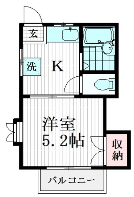 レザミ・シャルマント(1K/3階)の間取り写真