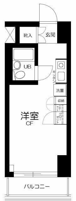プライムステイ築地(1K/6階)の間取り写真