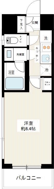 MAXIV HYS 南砂町(1K/2階)の間取り写真