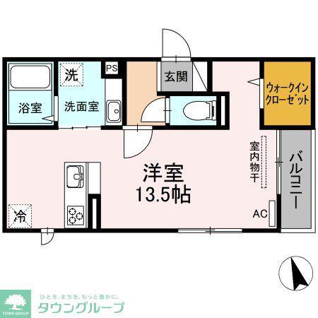 AVENUE263(ワンルーム/2階)の間取り写真