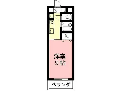 NEXT(1K/4階)の間取り写真