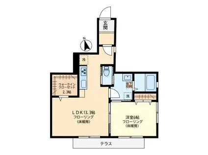アークメゾン(1LDK/1階)の間取り写真