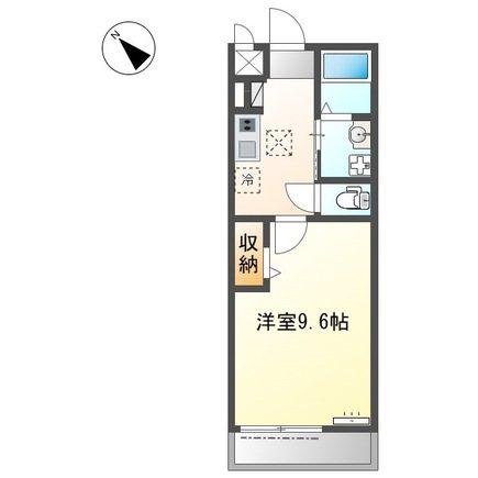 ASAHI TARNAL(1K/2階)の間取り写真