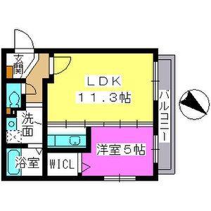 レスピーザIII(1LDK/1階)の間取り写真