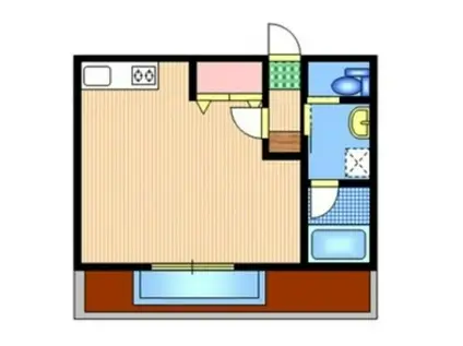 本町グリーンヒルズ(ワンルーム/2階)の間取り写真