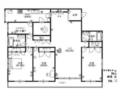 モナリザマンション(3LDK/2階)の間取り写真