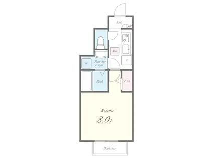 アネックス藤 イースト(1K/1階)の間取り写真