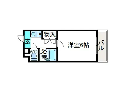 マメゾン向陽(1K/2階)の間取り写真