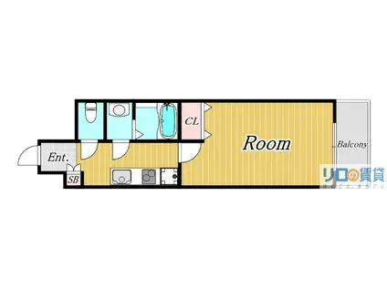 プロスパーレインボーヴィラ(1K/2階)の間取り写真