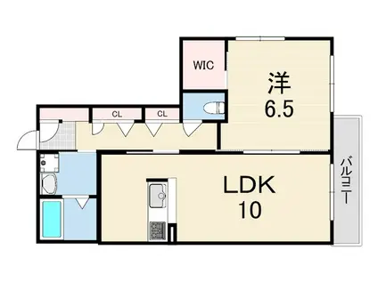 シャーメゾン豊楽A(1LDK/1階)の間取り写真