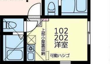 コート・ライズ神大寺(ワンルーム/2階)の間取り写真