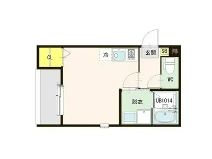 HT新守山(1K/3階)の間取り写真