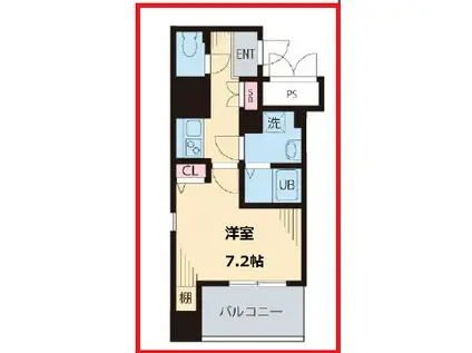 エヌ・ワイ根津八重垣(1K/3階)の間取り写真