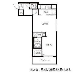 フェーラシュヴァル菊水(1LDK/2階)の間取り写真