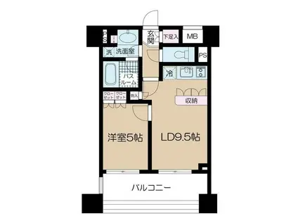 プライア渋谷(1LDK/12階)の間取り写真