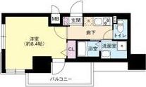 DIMUS新大阪(1K/13階)の間取り写真