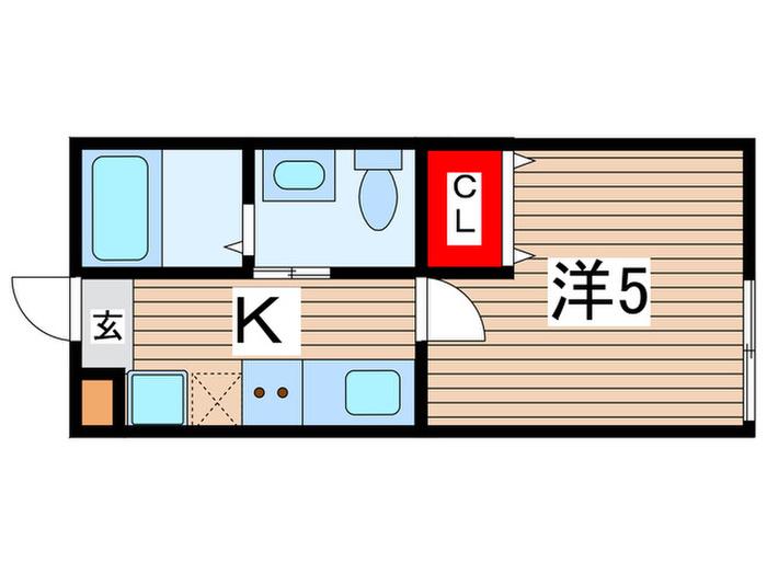 コモド日吉本町(1K/1階)の間取り写真