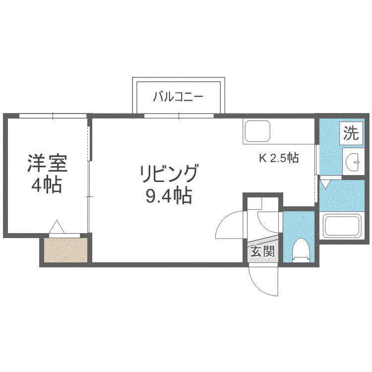 VERDE MARUYAMA(1LDK/2階)の間取り写真