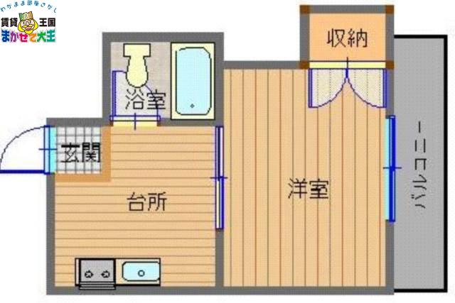 リッチ文教(1K/4階)の間取り写真