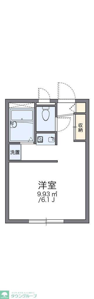 レオパレス初雁(1K/2階)の間取り写真
