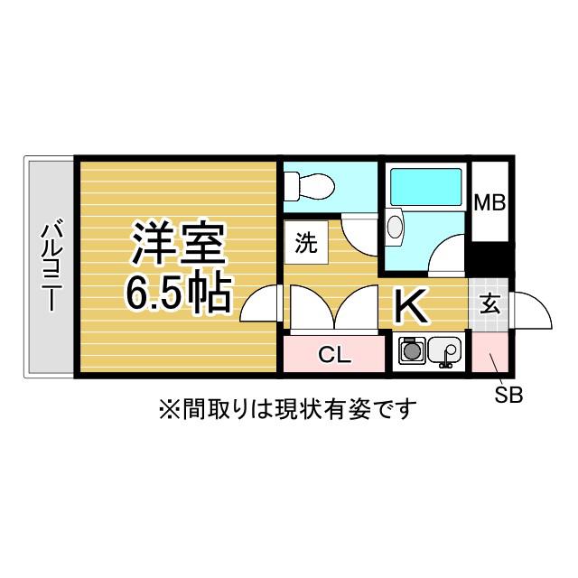 コーポ岡田(1K/2階)の間取り写真