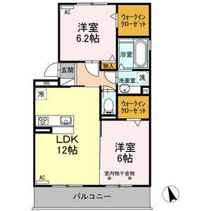 コヤーテ(2LDK/3階)の間取り写真