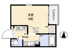 クルーセ西落合(1K/1階)の間取り写真