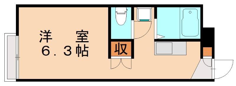 レオパレスフカサカ(1K/2階)の間取り写真