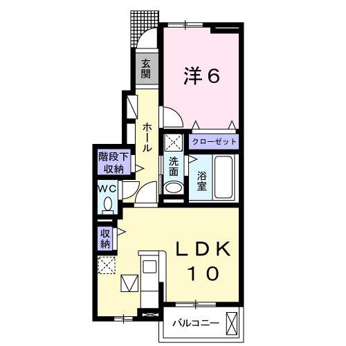 THIELE KOBE(1LDK/1階)の間取り写真