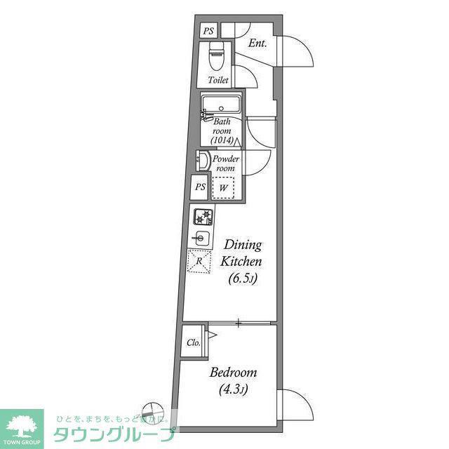 SOLASIA RESIDENCE荻窪II(1DK/1階)の間取り写真