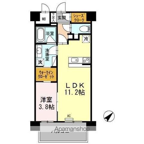 ANGEAILE(1LDK/6階)の間取り写真