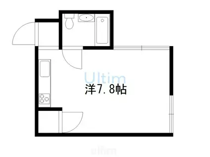 丸富マンション(ワンルーム/5階)の間取り写真