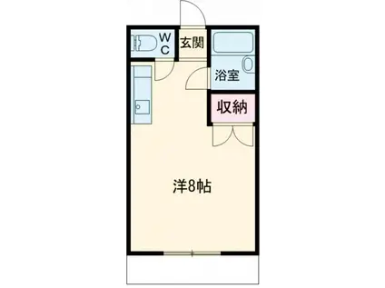 アネックス(ワンルーム/2階)の間取り写真