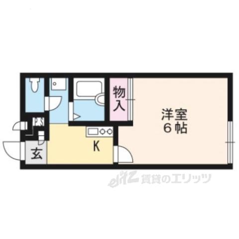 レオパレス宝ヶ池(1K/1階)の間取り写真