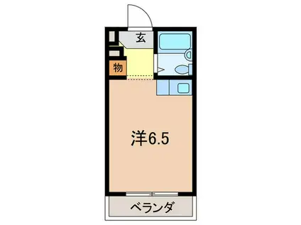 ダイドーメゾン苦楽園(ワンルーム/4階)の間取り写真