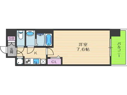 レジュールアッシュ福島FINO(1K/5階)の間取り写真