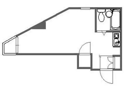 シップス甲斐田I(ワンルーム/3階)の間取り写真