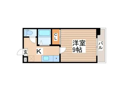 BLDクリエート(1K/2階)の間取り写真