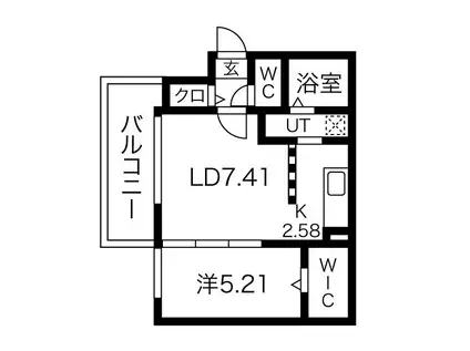 ノーチェ円山(1LDK/3階)の間取り写真