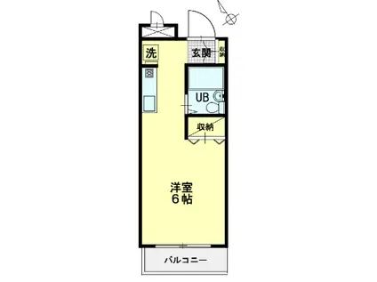 ドエル青木ビル(ワンルーム/3階)の間取り写真