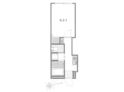 マーレ 明大前(1K/1階)の間取り写真