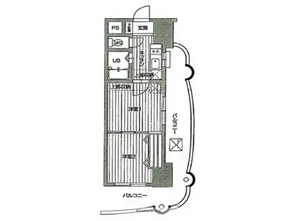 40 PROJECT2100博多駅前(2K/13階)の間取り写真