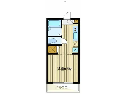 エスポワール半田(ワンルーム/3階)の間取り写真