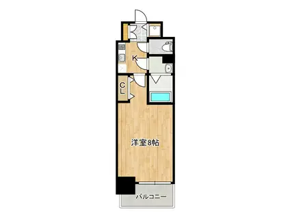 LA DOUCEUR都島高倉町(1K/7階)の間取り写真